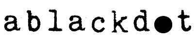 A Black Dot Logo